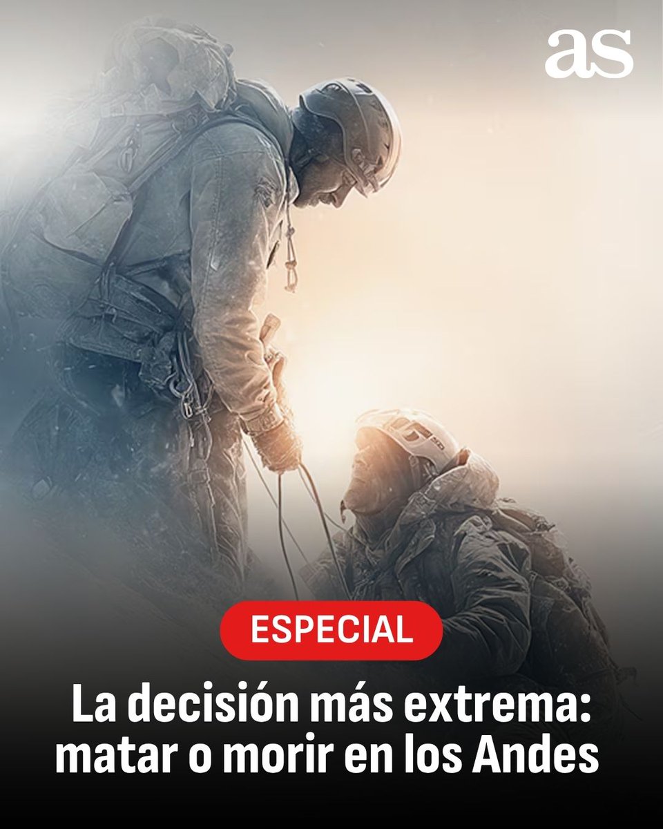 #EspecialAS 

🏔️ La decisión más extrema: matar o morir en los Andes

🔙 Se cumplen 40 años de una de las historias más épicas que se recuerdan en el montañismo. La protagonizada en junio de 1985 por Joe Simpson y Simon Yates

🔗 Reportaje completo: goo.su/UR9dUzi