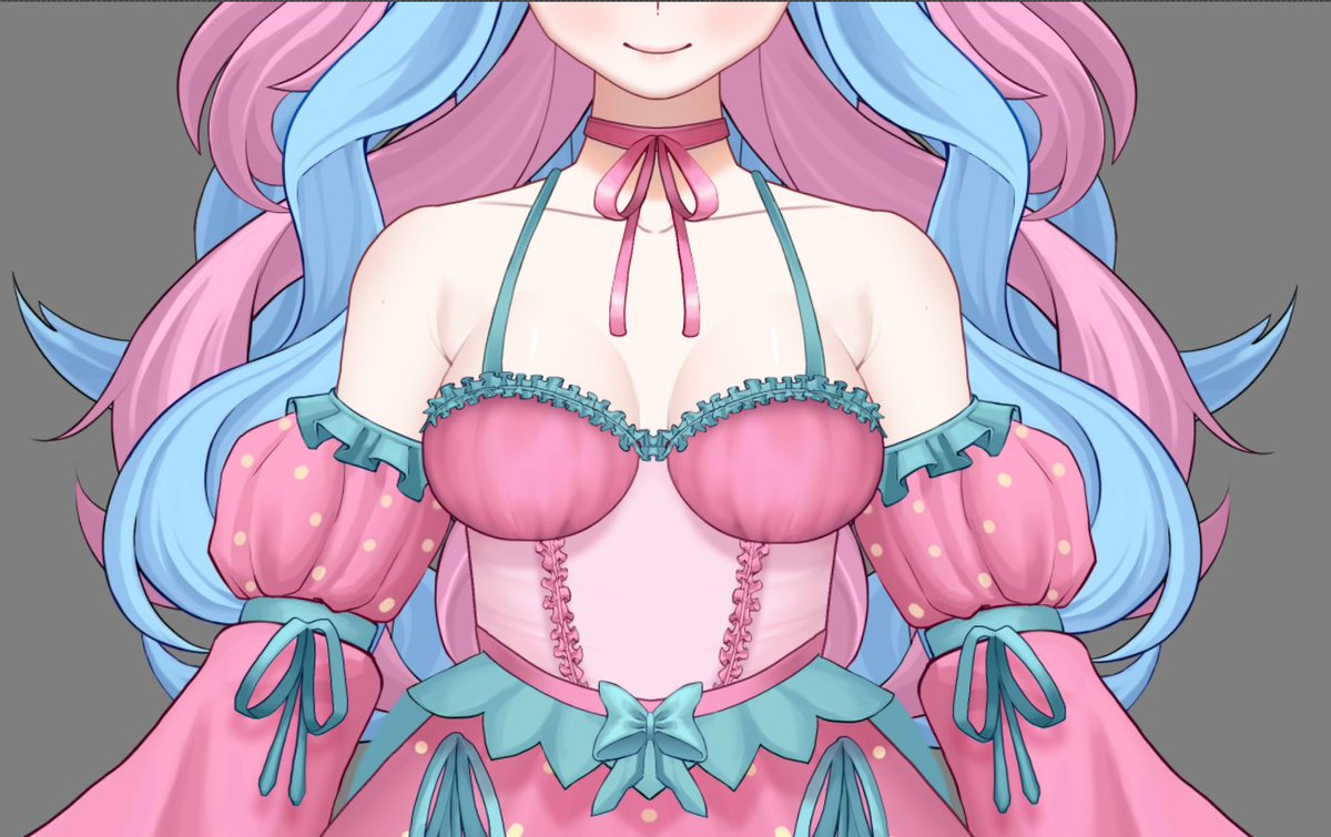 Sweet berry in progress🍓by Neigin 💛 

#live2d #vtuberart