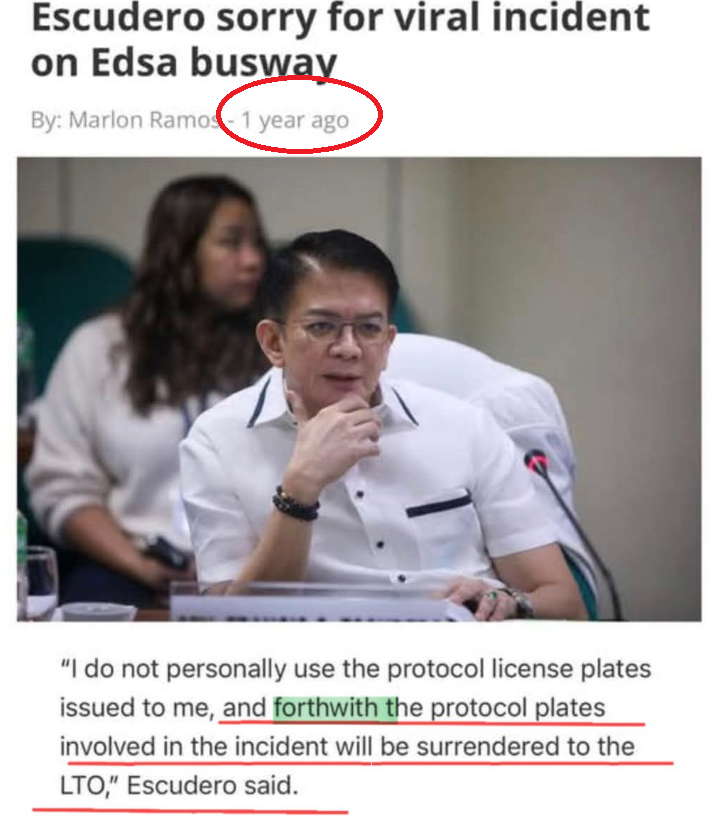 Langya si Escudero, alam mo naman ang meaning ng 'forwith' e.
