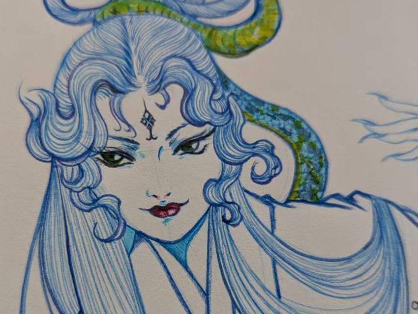 fourlanlan's tweet image. 日常手绘练习。
中式古典女郎。
#paintings