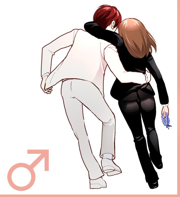 #後ろ姿からしか得られない栄養があるので見た人も貼る 
拙者後ろ姿描くの大好き侍
#精神交換 #人格交換 #BodySwap #入れ替わり ♂🔁♀ #他者変身 