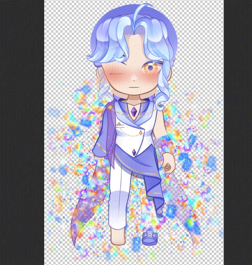 Juste un memento de la tête du fichier que je vais importer dans Live2D 😂 (oui, je vais rig ce chibi c: souhaitez moi bonne chance 💀) 

 #vtubefr #chibimodel #wip