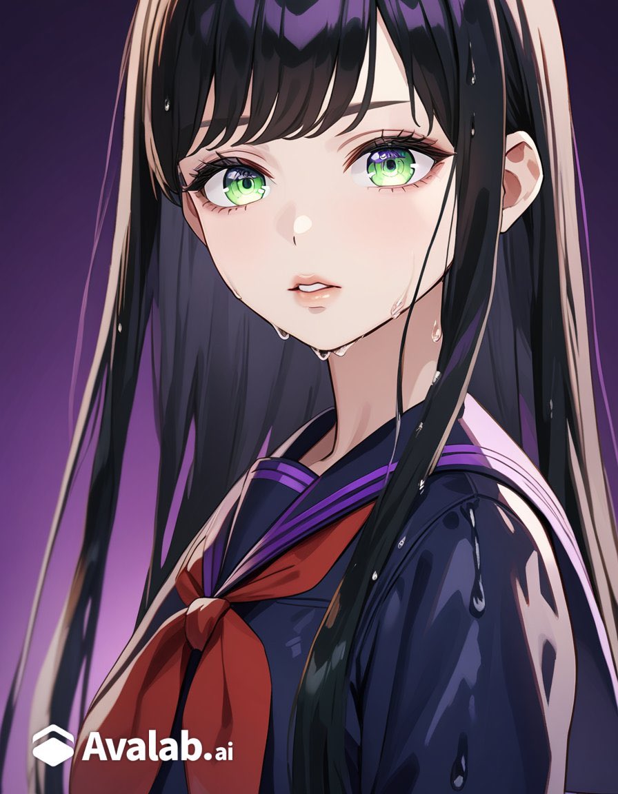 ✨「濡れたセーラー服」チャレンジ✨

✅参考プロンプトからイラストを生成
✅#avalab をつけてイラストを引用ポスト
✅フォロー＆いいね 
🎁抽選で1名に100pt
⌛1週間

〈参考プロンプト〉<a href="/nondenonde30/">ビールのむ代</a>
(Solid dark purple background:2.1),(Purple filter on everything:1.8),(Beautiful green