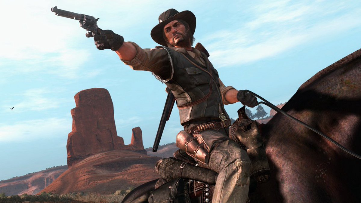 Euh <a href="/RockstarGames/">Rockstar Games</a> vous pensez qu'on pourrait avoir une mise à niveau Switch 2 de Red Dead 1 ? 👉🏼👈🏼
