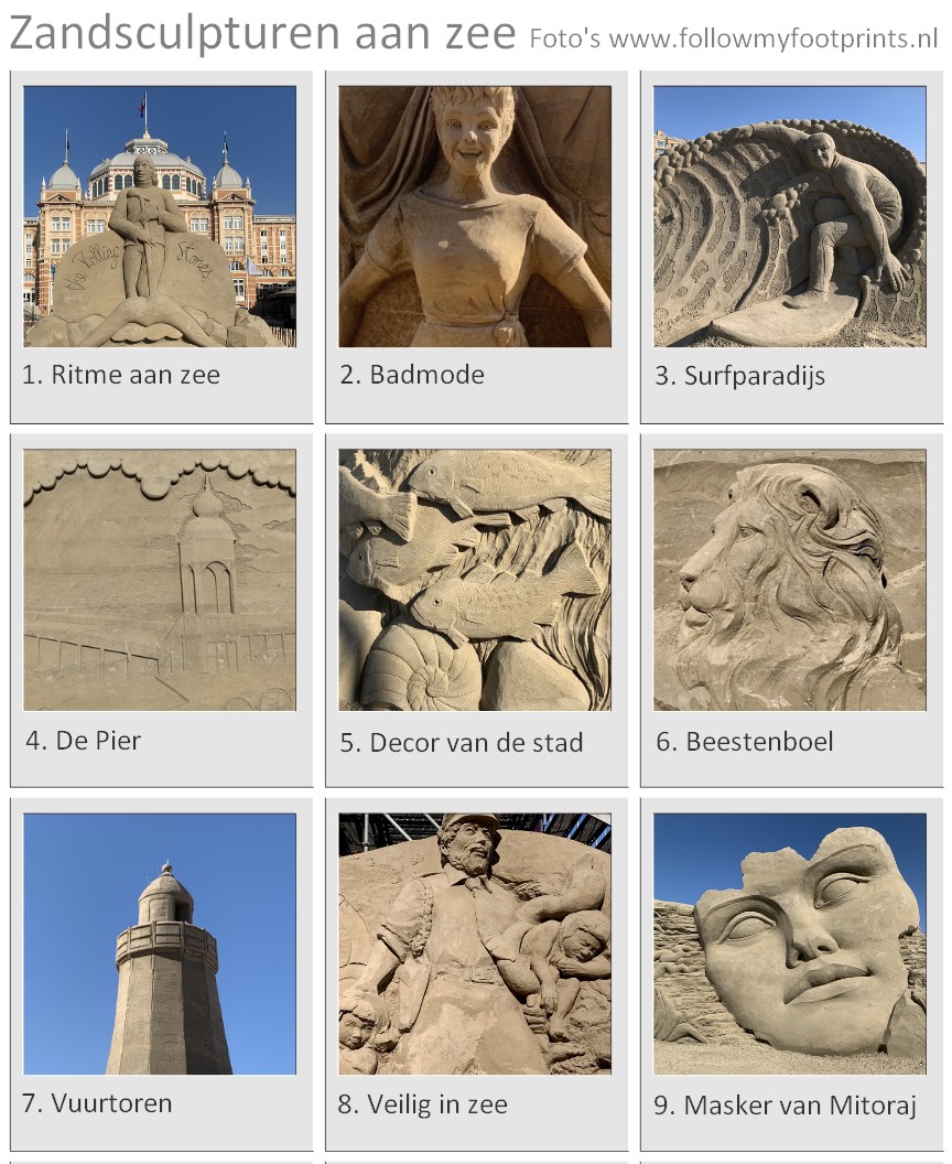 Heb je nog geen plannen voor dit Pinksterweekend? De zandsculpturen in Scheveningen zijn nog steeds te zien. Gratis! De expositie is verlengd, dus je kunt er Tweede Pinksterdag nog lekker naartoe. Of ga vanavond rond etenstijd, dan is het ook droog. Of nu! followmyfootprints.nl/zandsculpturen…