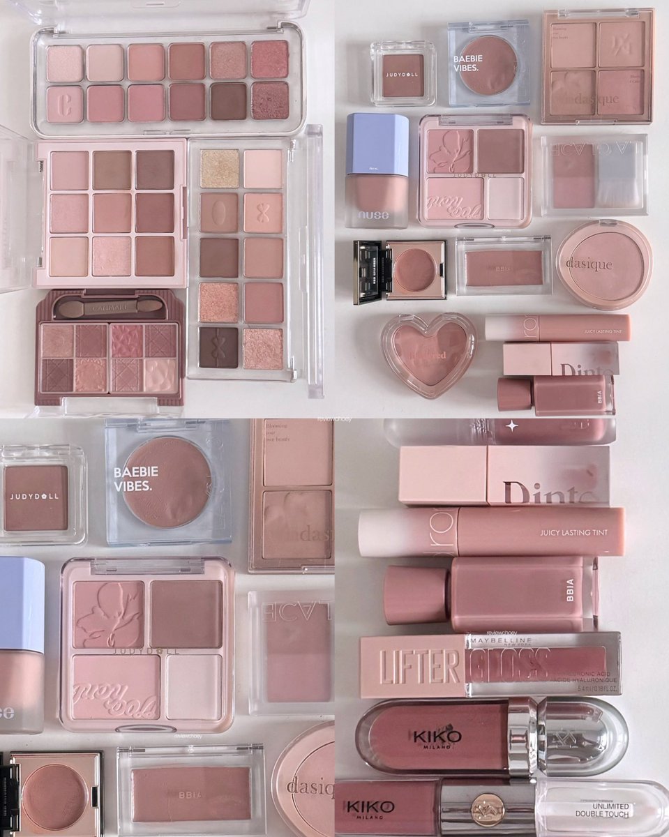 reviewchoey's tweet photo. มัดรวมไอเทมเมคอัพโทน misty rose ครบๆแมชกันได้ ทั้งตา แก้ม ปาก โทนคลีนนัวๆ ไม่ติดส้มเกิน เป็น neutral ที่ค่อนไปทางชมพูหน่อยๆ ตุ่นละมุนกลมกล่อม สวยนัวมากก✨🎀

(รีวิว&amp;สวอททุกตัวในเธรดคับ) https://t.co/fKCc0YlYNw
