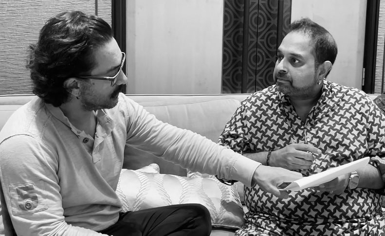 AdityaNM1109's tweet image. Behind the scenes of the musical journey of #SitaareZameenPar.