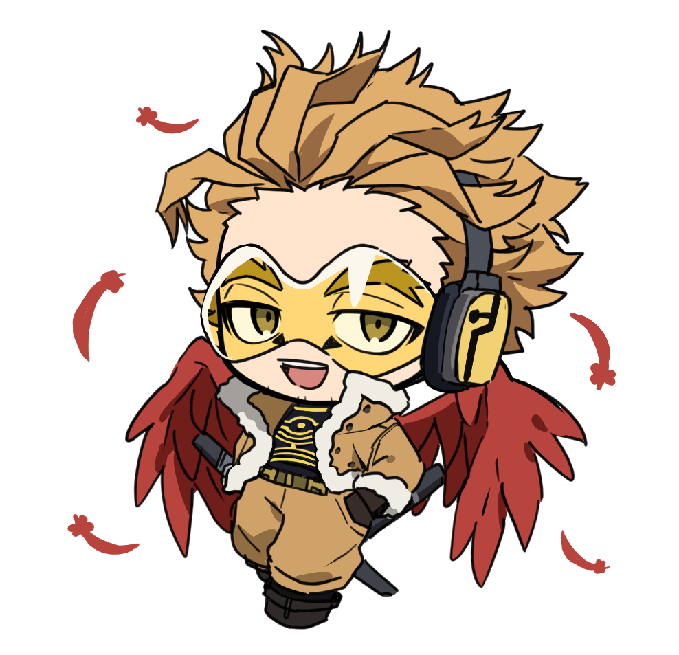 ホークス(ヒロアカ) 「ホークスが好きという絵です」|篠田まめのイラスト