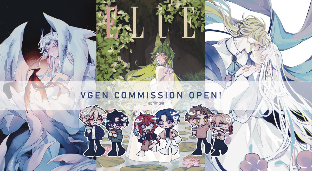 aprilntea's tweet image. Hi everyone ! Today I would like to announce that I’m opening commission on VGen now. There are Illustration(surprise me), chibi, ych and so much more in the future ! ⸜(｡˃ ᵕ ˂ )⸝♡

More info and sample on my VGen Profile : vgen.co/aprilntea

#VGen #VGenComm