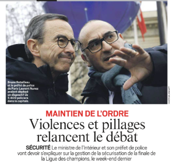 Si même <a href="/leJDD/">Le JDD</a> se met à critiquer <a href="/BrunoRetailleau/">Bruno Retailleau</a> et le préfet de police de Paris Laurent <a href="/nunez/">daniel</a>, ca va finir par commencer à sentir le roussi pour le ministre de l'Intérieur... Je dis ça je dis rien.