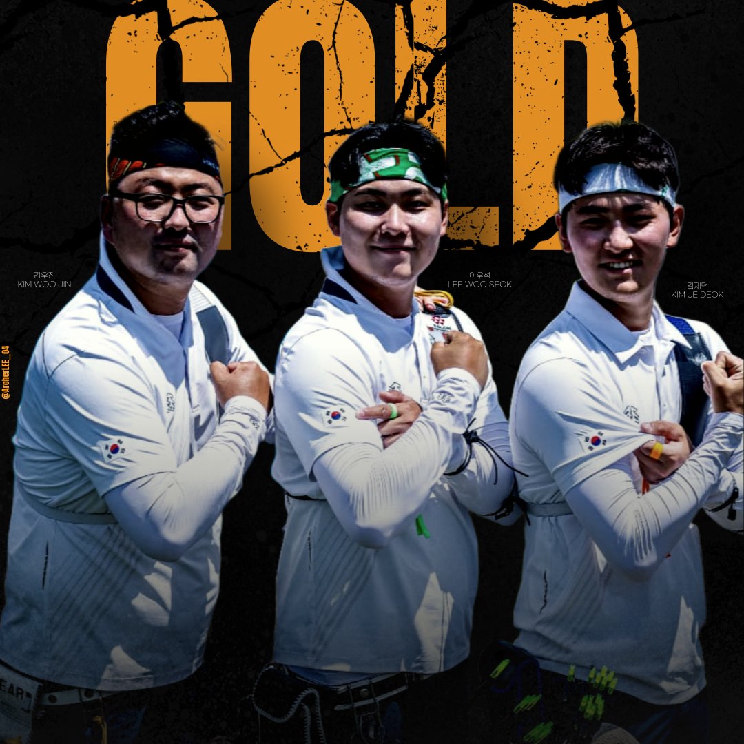 4:0 → 4:4 → 슛오프 끝에 5:4 승리
당연함은 없지만 담대함은 있었습니다. 김우진, 이우석, 김제덕 선수가 결코 당연하지 않은 🥇금메달🥇을 따며 19연승 기록과 왕좌를 지켜냈습니다!