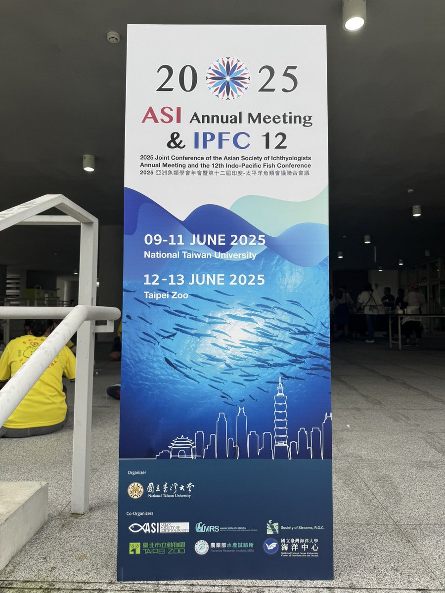 Great to be in Taipei for a week of fish science at #ipfc12. It is hot and humid!!