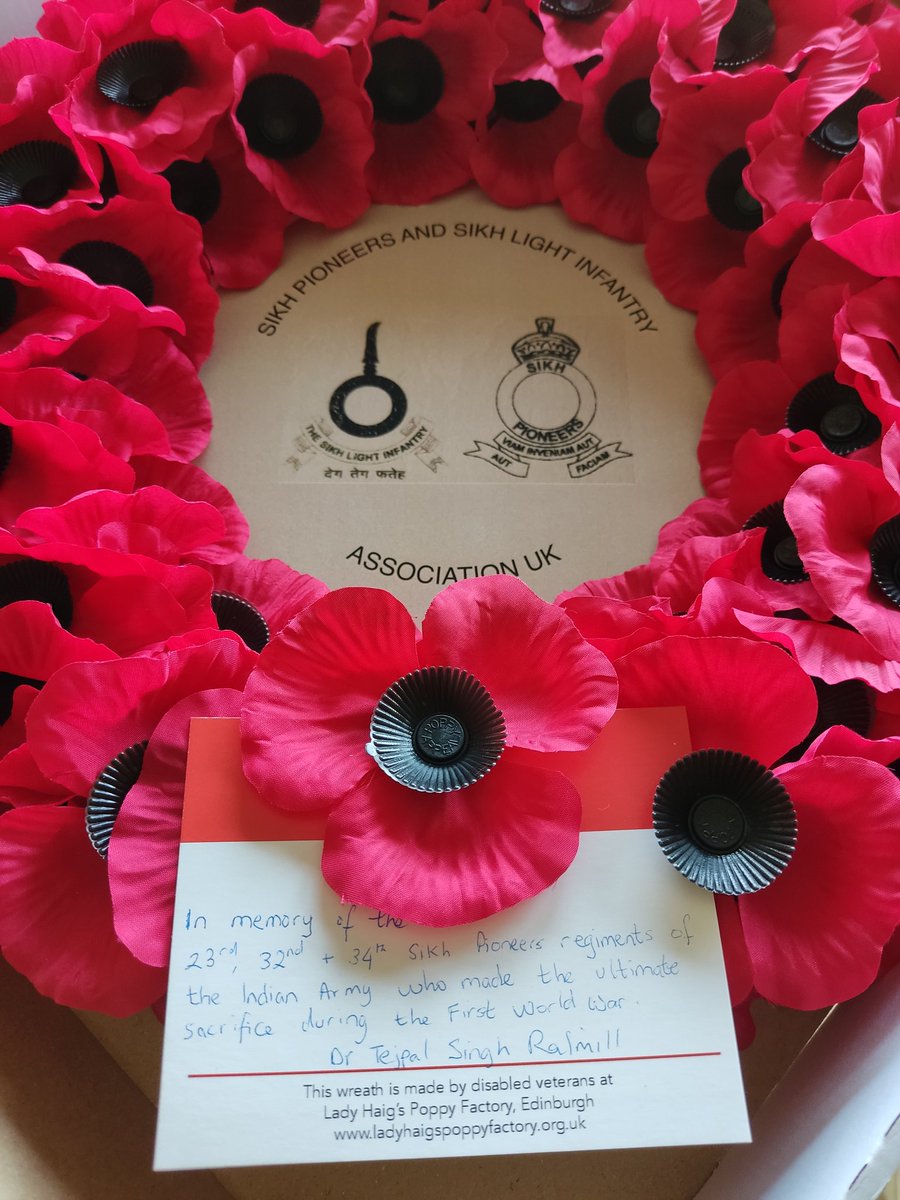 I will lay a wreath at the Chattri Memorial on the Patcham Downs to honour the sacrifice of the 23rd, 32nd, 34th Sikh Pioneers of the Indian Army during WW1.