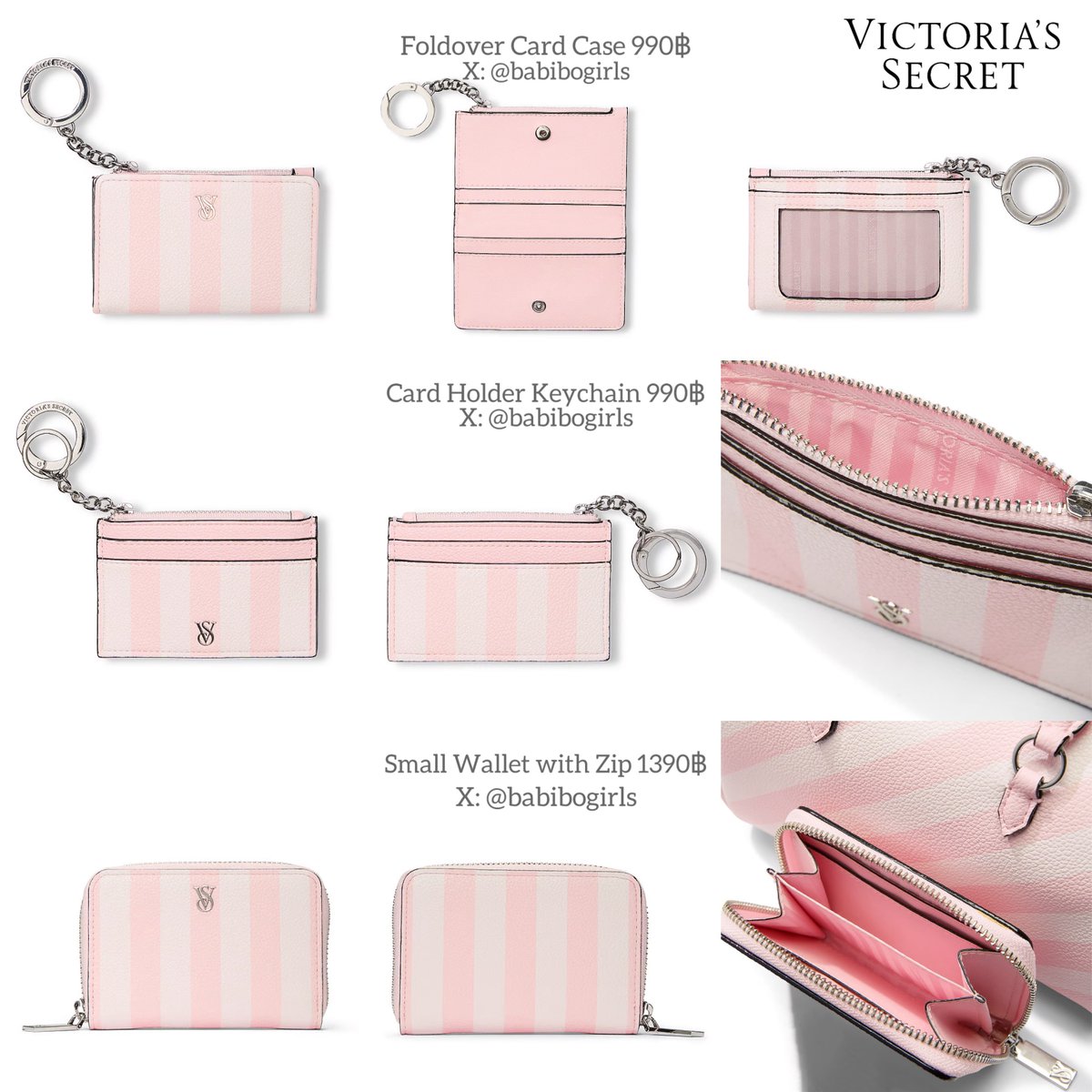 babibogirls's tweet photo. รับหิ้ว victoria’s secret จาก usa 🇺🇸 

 card holder/foldover card case 990บาท
 wallet 1390บาท

⭐️ เปิดรับถึง10มิถุนายน รอของถึงไทยต้นเดือน7นะคะ
 #victoriasecretthailand #victoriasecret 
 #พรีออเดอร์อเมริกา #รับหิ้วเมกา https://t.co/mjSFSLHTFq