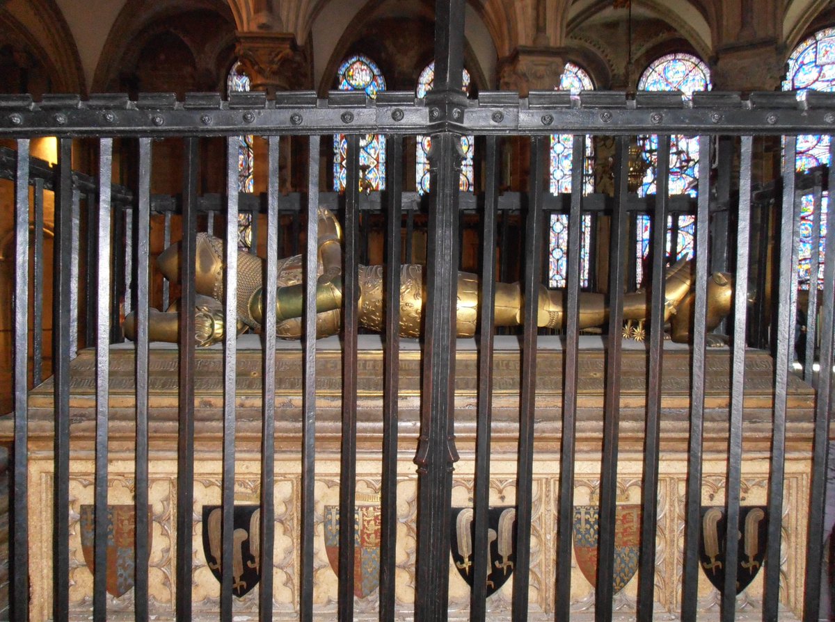 On this day 8th June 1376 Edward of Woodstock, Prince of Wales, know in later history as the Black Prince, died at Westminster. He was 45 years old and died before his father King Edward III.  He had been gravely ill for some years since returning from his European campaigns.
