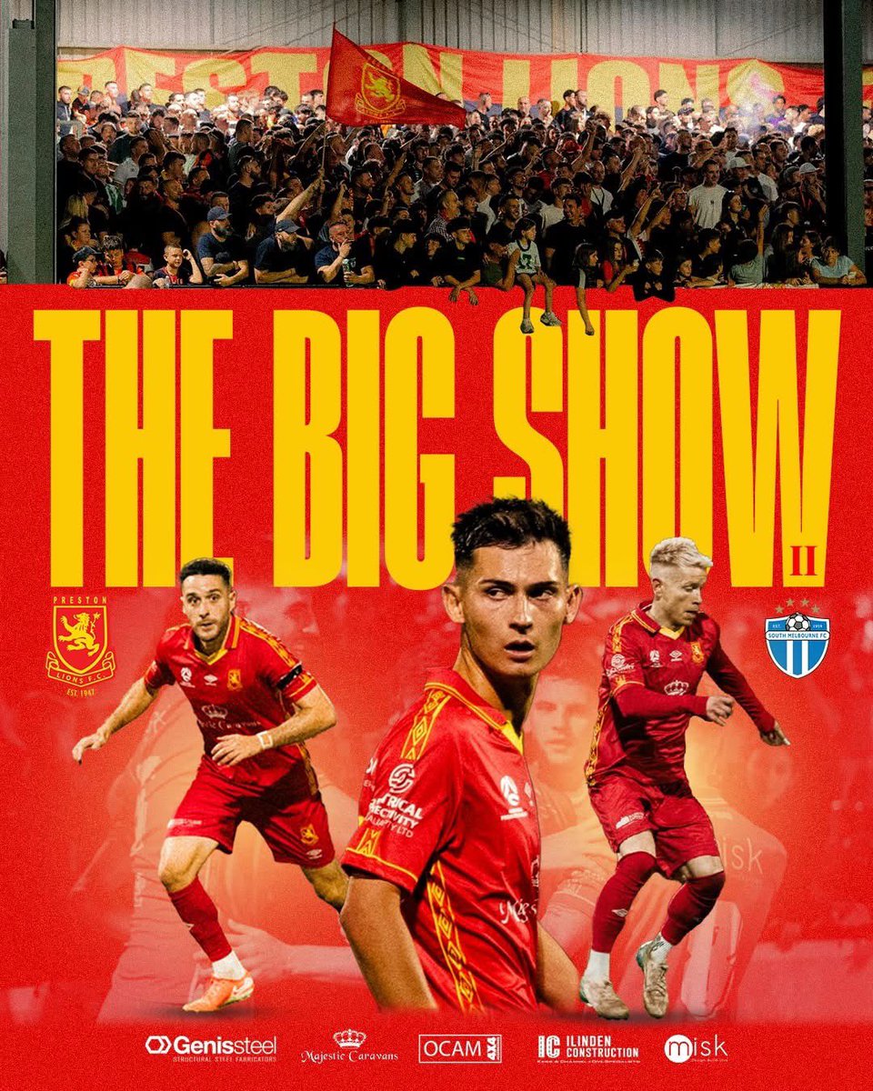 It’s back – one of the biggest rivalries in Australian football returns to Lakeside Stadium for Round 2. Expect noise, passion and a massive crowd as Preston heads south for another blockbuster clash.

🟥 Secure your tickets now: intix.com.au/event/npl-sout…
