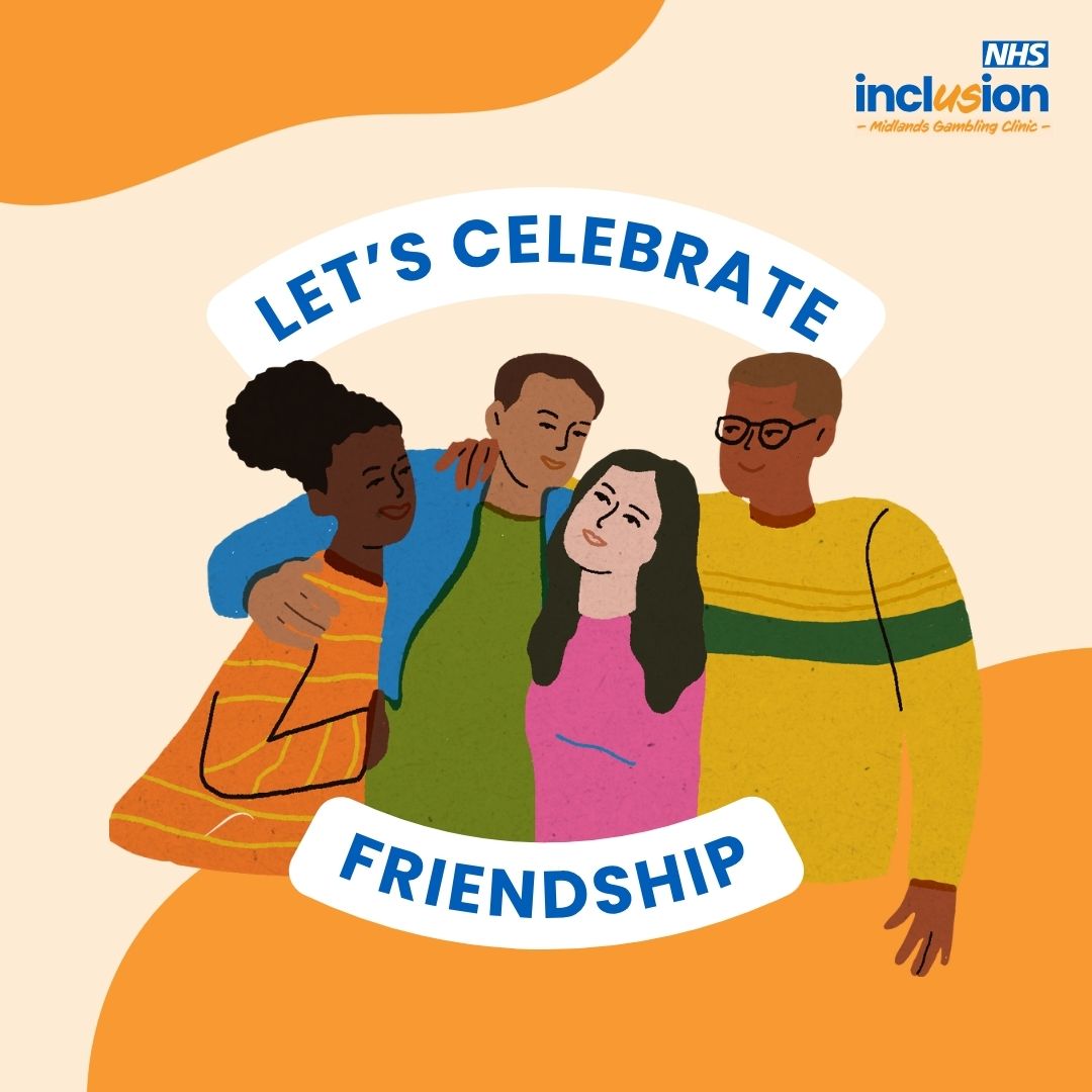 Friends help with mental, emotional, and even physical wellbeing. 

Our clients tell us that gambling harms can be very isolating. 

If you are struggling, reach out to your friends for support and reach out to us - we can help you too ❤️ 

orlo.uk/rZ00v