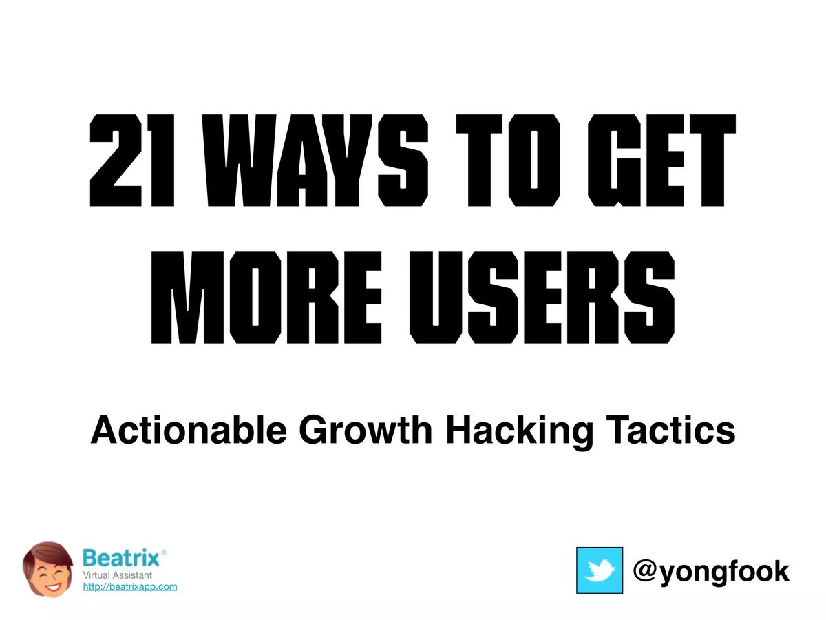 still as relevant today as it was a decade ago when <a href="/yongfook/">Jon Yongfook</a> penned `Actionable growth hacking tactics`  slideshare.net/slideshow/acti…