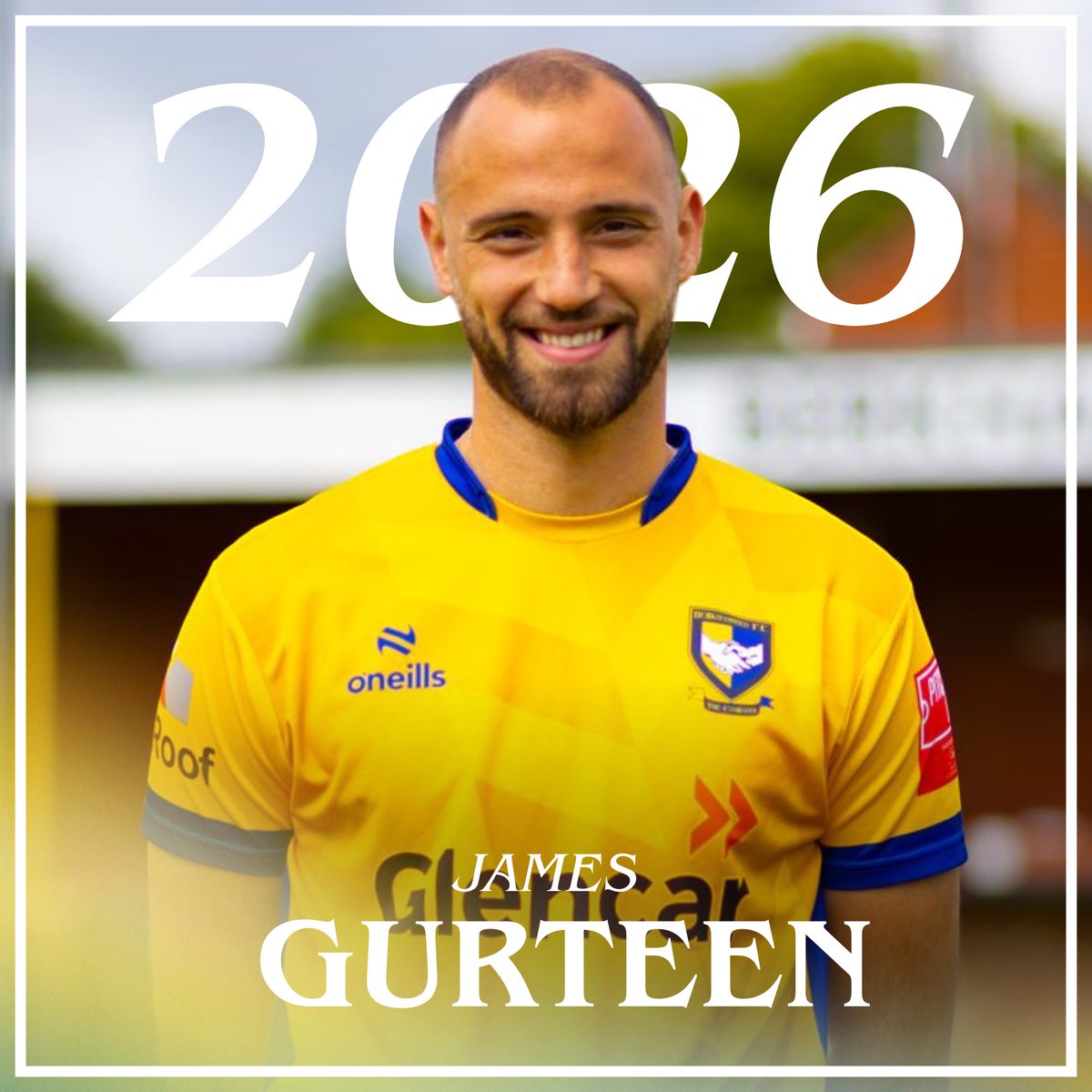 ✍️ JAMES GURTEEN IS A COMRADE!!

We are delighted to announce the signing of James Gurteen from Harrow Borough. 

At 6’4”, James adds presence, power, and composure to our back line. A natural leader at the heart of defence.

James, with plenty of step 3 experience having played