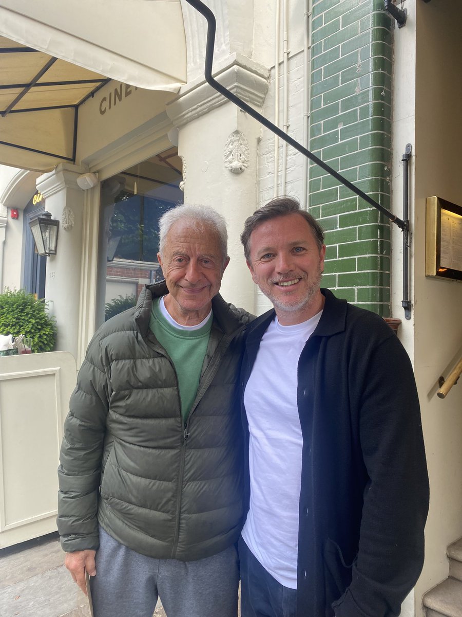 Great to catch up with Alf. A few years between us, Alf 80 recently, still razor sharp, and still working all over the world. We always have much to debate about football. ⚽️