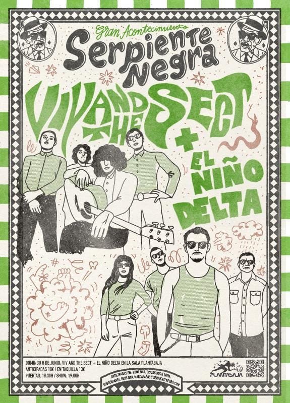 Tus necesidades básicas de este domingo, bien cubiertas de 14h a 21h. 

Puedes conseguir tus entradas para el concierto de esta tarde en @sala(19h) en el Loop, Blus, y este enlace: entradas.conciertos.club/events/serpien…
