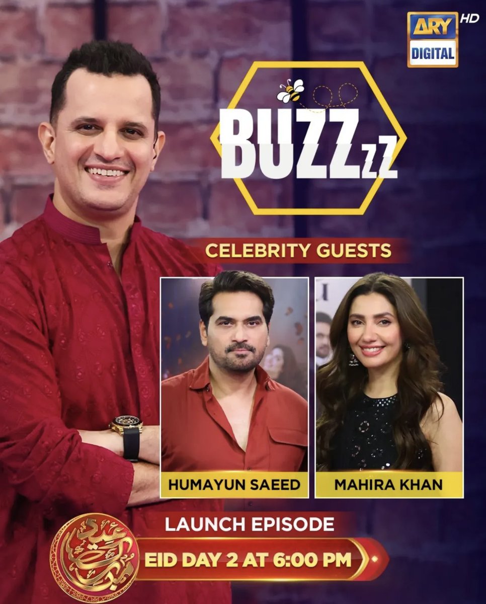 Hassan Choudary (@hassanchoudary) on Twitter photo BUZZ - Launching TODAY with superstars Humayun Saeed & Mahira Khan at 6PM insha Allah on ARY Digital - Dekhna na bhoolna bhai
<a href="/Salman_ARY/">Salman Iqbal ARY</a> <a href="/Jerjees/">Jerjees Seja (JJ)</a> <a href="/arydigitalpk/">ARY Digital HD</a> <a href="/iamhumayunsaeed/">Humayun Saeed</a> <a href="/TheMahiraKhan/">Mahira Khan</a> #Buzz #HumayunSaeed #MahiraKhan #LoveGuru BUZZ - Launching TODAY with superstars Humayun Saeed & Mahira Khan at 6PM insha Allah on ARY Digital - Dekhna na bhoolna bhai
<a href="/Salman_ARY/">Salman Iqbal ARY</a> <a href="/Jerjees/">Jerjees Seja (JJ)</a> <a href="/arydigitalpk/">ARY Digital HD</a> <a href="/iamhumayunsaeed/">Humayun Saeed</a> <a href="/TheMahiraKhan/">Mahira Khan</a> #Buzz #HumayunSaeed #MahiraKhan #LoveGuru
