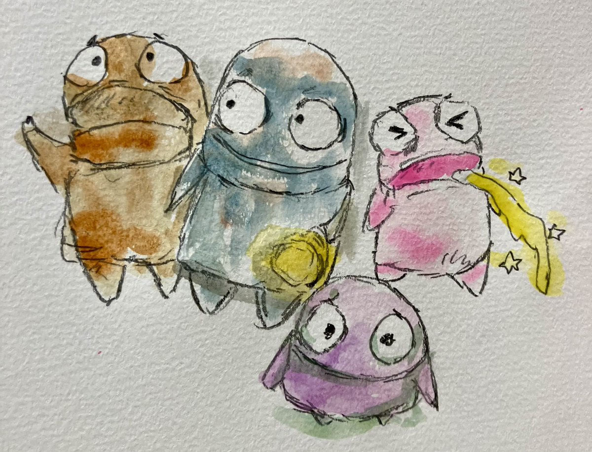 nyakofy_nyakofy's tweet image. #どろちゃん聞いて
 #repo
 #DPMS

repo面白かった

左側から

( ε:)ｲﾔｧｧｧｧｱｱｱｱｱ
飛んでいくwwwおとみやくん

くすんだ色のwww パルオくん

怖がって いつもしゃがんでる
まひろまる。くん

吐きながら イタズラする
どろっぷくん

www