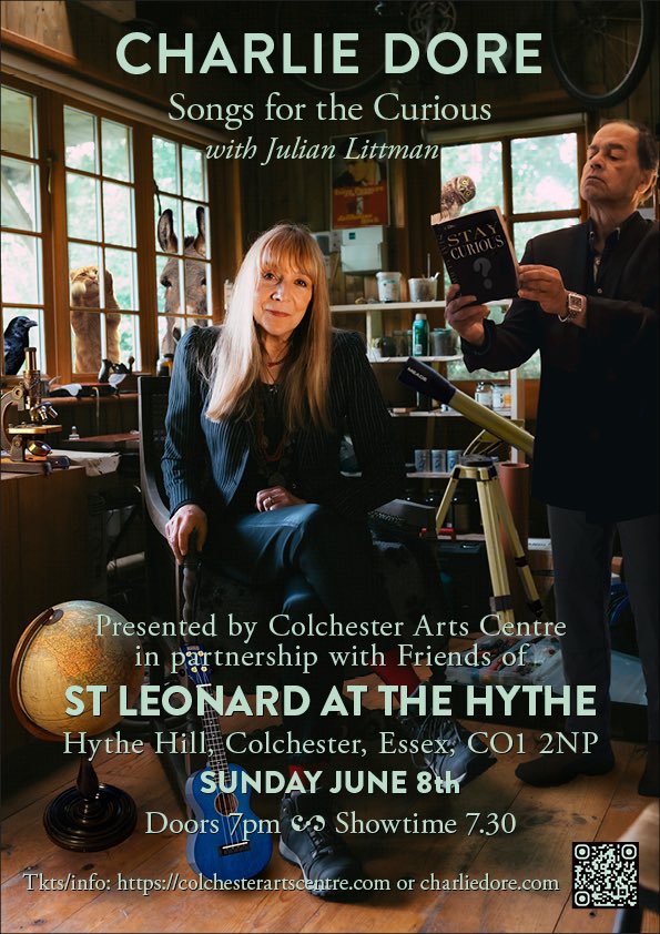TONIGHT ✨Come to one of Colchester’s TOP FIVE events this weekend 🦉 SUN 8 JUNE  (voted by <a href="/gazette/">Gazette</a>)

Songs for the Curious 👀 <a href="/ColchesterArts/">ColchesterArtsCentre</a> presents at Leonard at the Hythe church 

Doors 7pm Songs from 7.30pm

colchesterartscentre.ticketsolve.com/ticketbooth/sh…