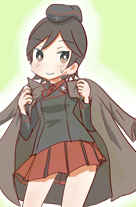隊長のコートこっそり着て隊長気分のアンナちゃん たんじょうびおめでとうう #入間アンナ生誕祭2025