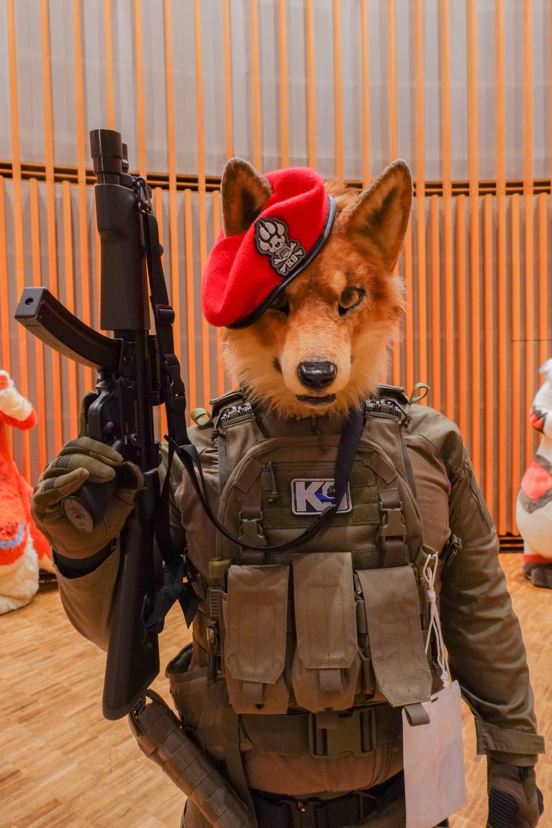 ジャックくん！
軍装がとてもカッコイイ🔫🐶
#ケモスク9 
#ケモノスクエア