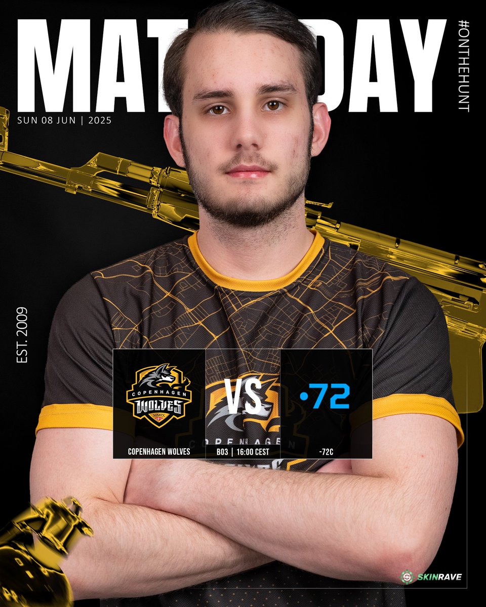 CPHWolves's tweet photo. Do or Die Time 🔥

We're 1-1 in the CCT Closed Qualifier, and today's match vs #72c at 16:00 CEST decides it all 🔒

#OnTheHunt🐺 https://t.co/fVsExC0nNK