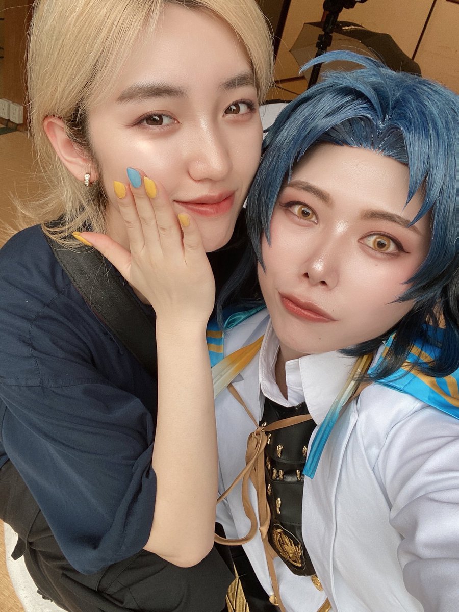 復帰一発目は貞ちゃんしてきた！！
しほカメラありがとう〜🩵ネイル合わせて来たみたいで草(偶然)