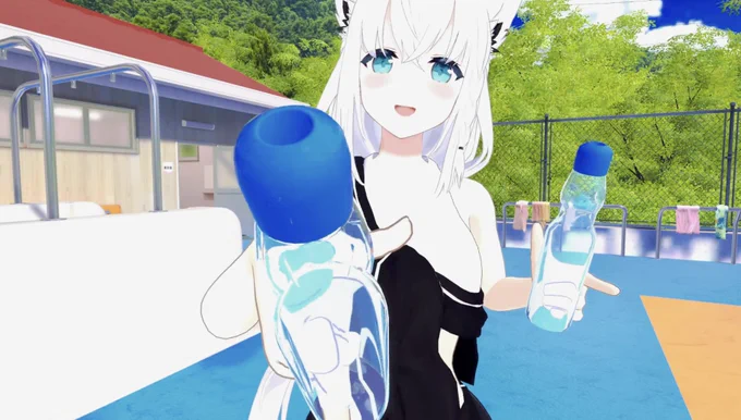 VRCおつでしたー! 旅行のお土産話いっぱい聞けて楽しかったです! 衣装もすごく似合っていて可愛かったですよ 21時からも楽しみにしていますね! #フブキングダムVRC