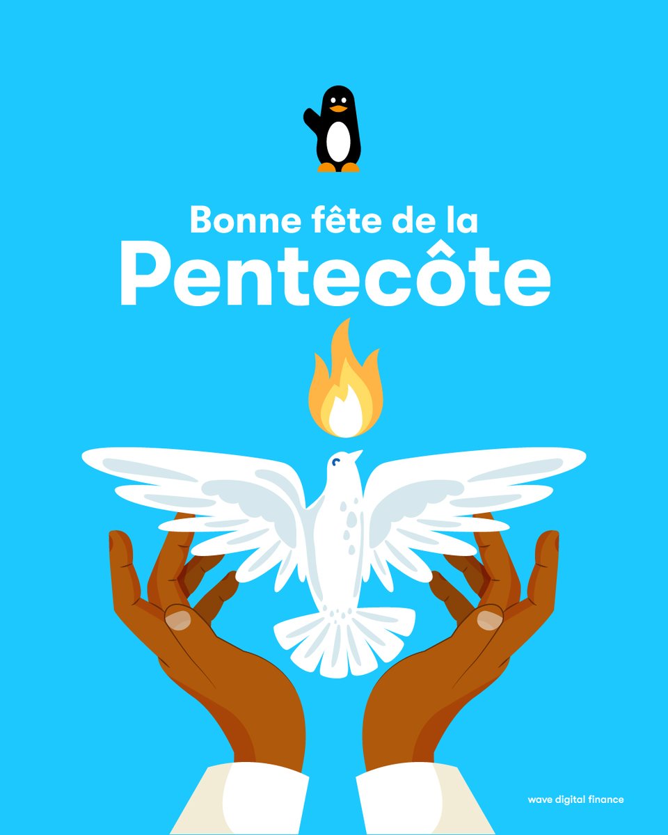 En cette Pentecôte, que la lumière et la sagesse vous accompagnent. 🕊️💙

Joyeuse fête à toutes et à tous. 🙏

#Waveko #Pentecôte2025 #Popenguine