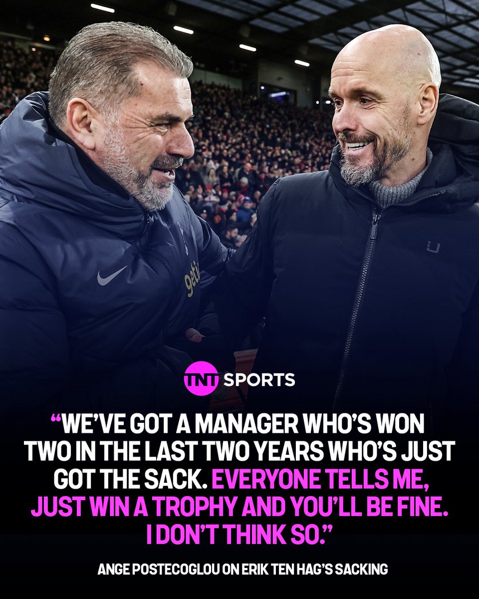 When Ange Postecoglou spoke about Erik ten Hag's sacking last season 🗣️