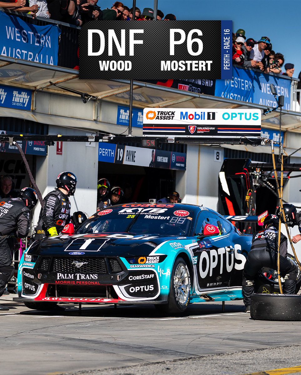 A tough Sunday in Perth, Chaz up 8 positions to P6 whilst Woody got taken out with a few laps to go. 

#WalkAndUnite