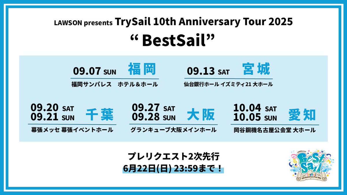 TrySail 武道館ライブFragShip 目隠しガチャ LAWSON presents TrySail 10周年出航ライブ “FlagShip” in 日本