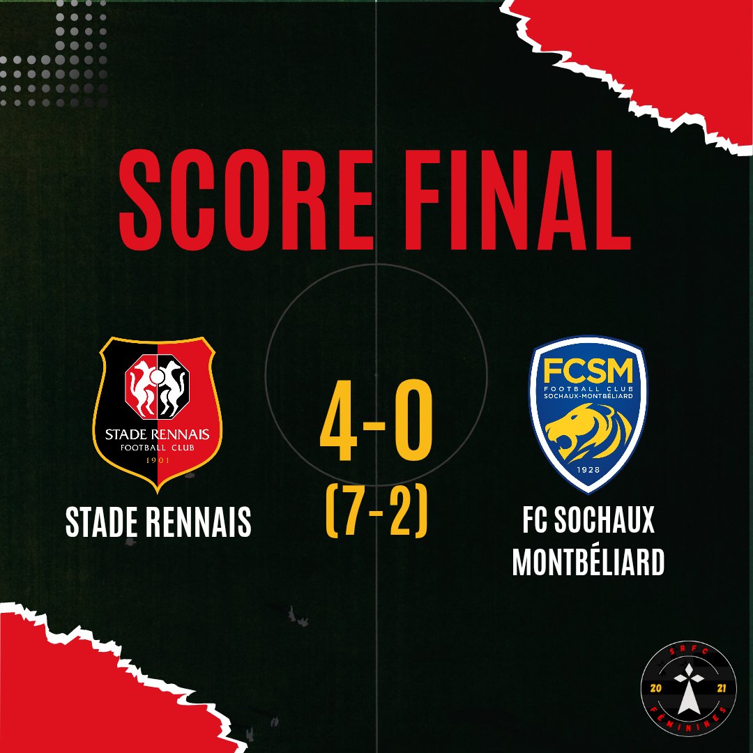 Stade Rennais F.C. Féminines (@srfc_feminines) on Twitter photo VICTOIRE ET MONTÉE DES U18F DU <a href="/staderennais/">Stade Rennais F.C.</a> EN U19F NATIONAL !!! 🏆
Magnifique double confrontations et un score global de 7-2 en faveur de Rennes (4-0 aujourd'hui)
Félicitations à l'ensemble de l'équipe et du staff pour cette magnifique saison ! 🔴⚫
#SRFCFCSM
#StadeRennais VICTOIRE ET MONTÉE DES U18F DU <a href="/staderennais/">Stade Rennais F.C.</a> EN U19F NATIONAL !!! 🏆
Magnifique double confrontations et un score global de 7-2 en faveur de Rennes (4-0 aujourd'hui)
Félicitations à l'ensemble de l'équipe et du staff pour cette magnifique saison ! 🔴⚫
#SRFCFCSM
#StadeRennais