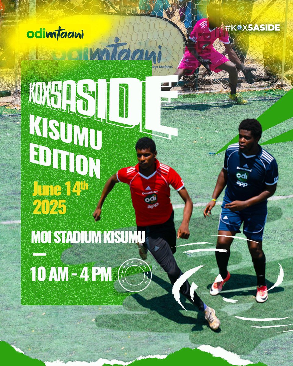 Kipkorir Arap Ananda (@anj_116_) on Twitter photo Jo-Kisumu. Bang' ndalo 6 kende, wabiro bedo e Moi Stadium ne #KOX5Aside. Bi achiel! Biuru ka! Ng'wono mar <a href="/OdibetsOfficial/">OdiBets Kenya</a>. Mano biro chalo gi mach! Mano biro bedo Moto! ๐ฅ๐ฅ๐ฅ๐ฅ๐ฅ๐ฅ Jo-Kisumu. Bang' ndalo 6 kende, wabiro bedo e Moi Stadium ne #KOX5Aside. Bi achiel! Biuru ka! Ng'wono mar <a href="/OdibetsOfficial/">OdiBets Kenya</a>. Mano biro chalo gi mach! Mano biro bedo Moto! ๐ฅ๐ฅ๐ฅ๐ฅ๐ฅ๐ฅ