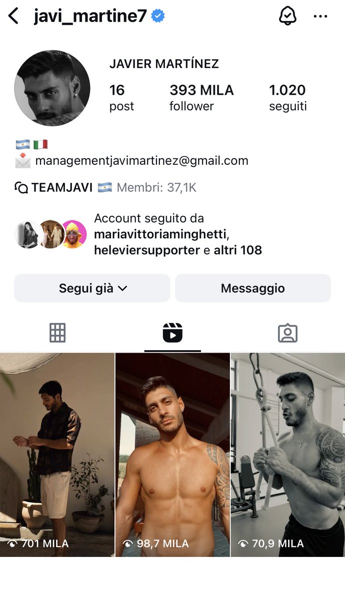 Buongiorno con javier Martinez che non è mai stato al gf #helevier