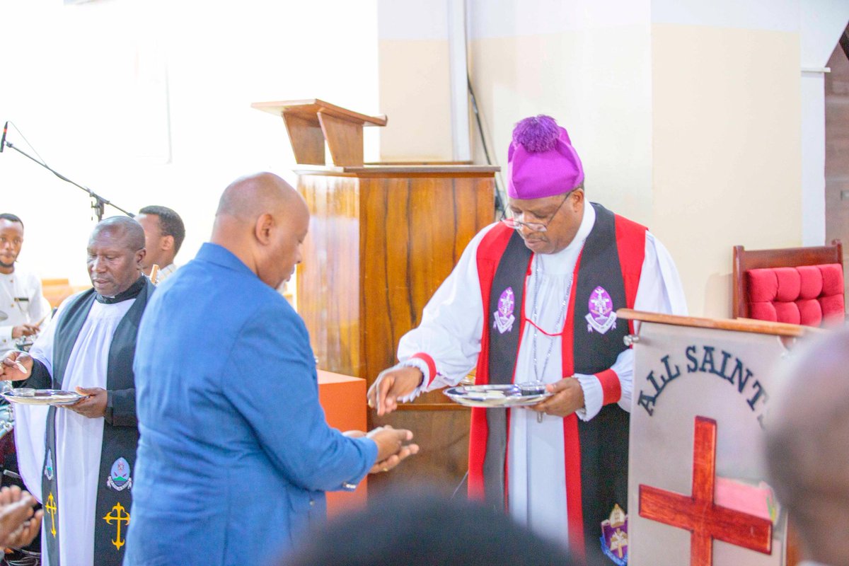 During Holy Communion.