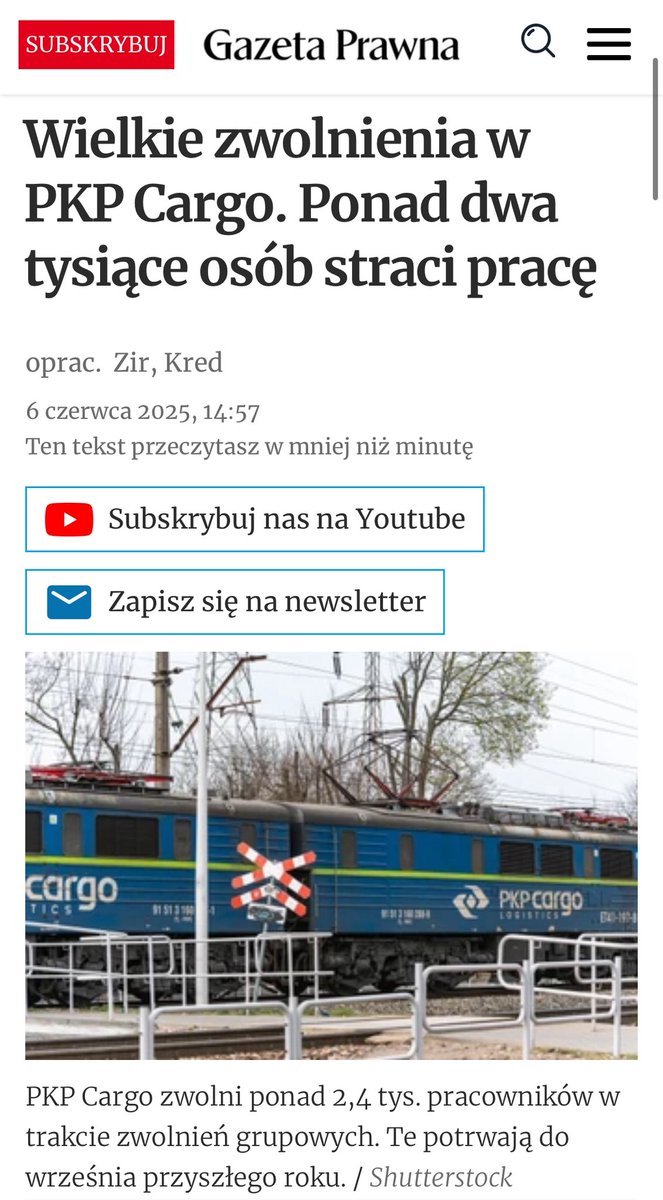Dramat tysięcy zwalnianych pracowników PKP Cargo ma twarz Tuska. Niemiecka firma logistyczna kupuje na Ukrainie, przy granicy z Polską, kolejowy terminal masowy. Wygląda na to, że rząd Tuska, likwidując PKP Cargo, robi miejsce na rynku dla zagranicznej konkurencji przewozów