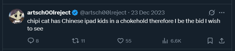 InTenseGmr99's tweet photo. @artsch00lreject The only solami memecoin with a tune and dance sitting at 90k mc, time to run this one back 😼$chipi https://t.co/V6lgkgV7mH