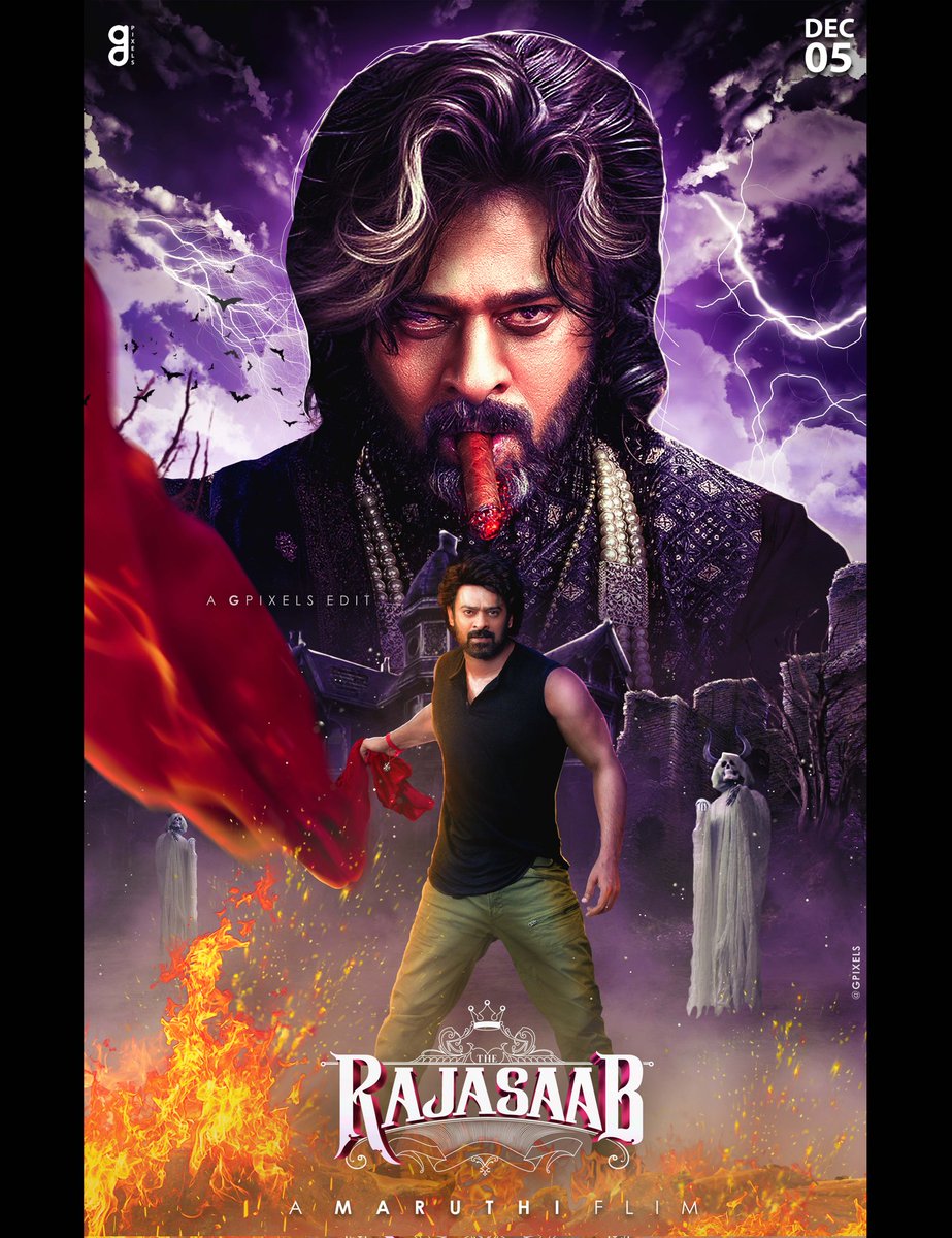 GPixels_'s tweet image. A new chapter begins. The pixels just got Rajasaab🔥!
Follow me for more edits 🤍🙏
#Prabhas #RajaSaabఆగమనం #TheRajaSaabTeaser #TheRajaSaab #TheRajasaabOnDec5th #RajaSaab #Salaar #Kalki #Spirit #edit #Tollywood #telugu #poster