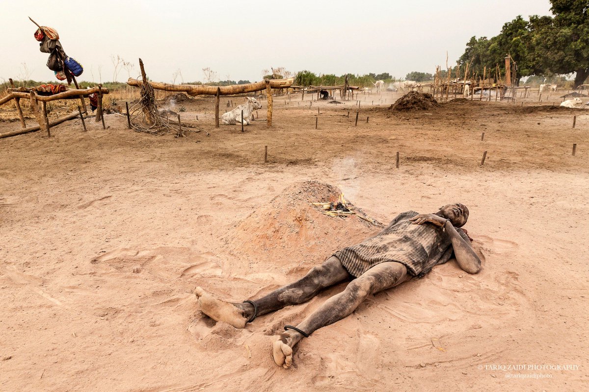 Tariq Zaidi (@tariqzaidiphoto) on Twitter photo A Mundari man relaxes in the soft, peach-coloured ash and dust of a dung fire. South Sudan. Image by <a href="/tariqzaidiphoto/">Tariq Zaidi</a> 2016 #Mundari #SouthSudan #cattle #tribe #cattlerustlers #everydayafrica #reportage #photodocumentary #reportagespotlight #environmentalportraiture A Mundari man relaxes in the soft, peach-coloured ash and dust of a dung fire. South Sudan. Image by <a href="/tariqzaidiphoto/">Tariq Zaidi</a> 2016 #Mundari #SouthSudan #cattle #tribe #cattlerustlers #everydayafrica #reportage #photodocumentary #reportagespotlight #environmentalportraiture