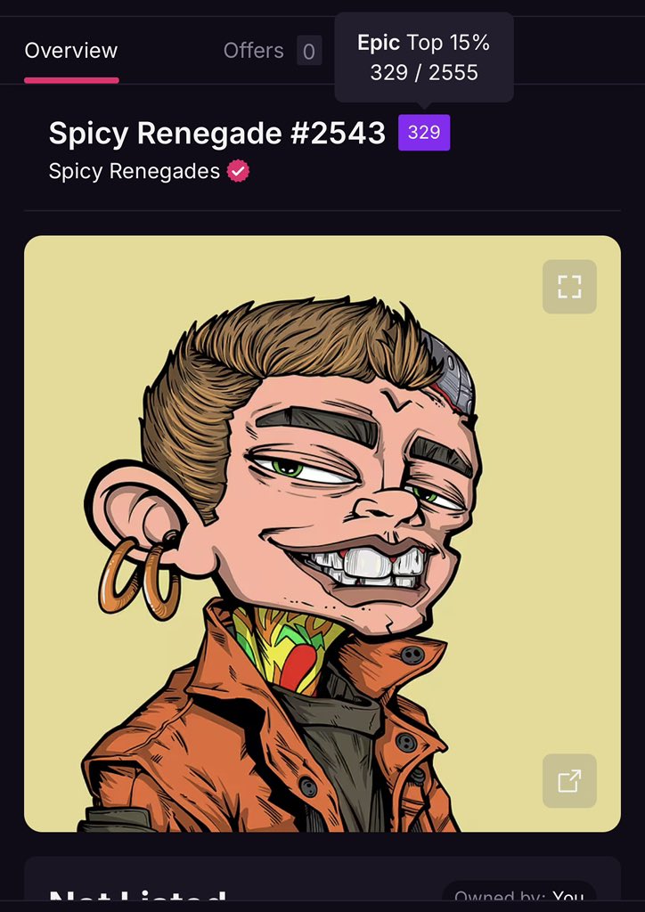 HAD SNAG ANOTHER. These are just badass!  🔺🔺
snagged this “rare top” 
$SPICY 
<a href="/chiknskull/">Kris | Chiknskull 🎮</a>
<a href="/MagicEden/">Magic Eden 🪄</a>