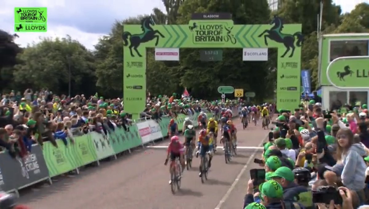 Mylène brings us home in Glasgow.
 
Huge team effort to secure 5️⃣ on GC for Sarah Van Dam today 👏

#ToBW