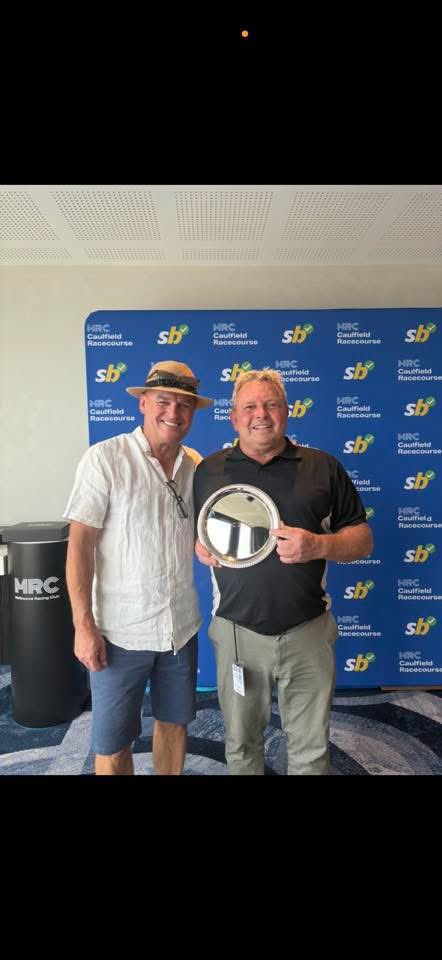 From Robbie’s daughter Evie on behalf of the family.
“Word can’t truly express what we’re feeling right now….
Robbie Laing was larger than life.”
And lucky enough to be there Boxing Day to share his last city winner Castellar <a href="/MelbRacingClub/">Melbourne Racing Club</a> for great supporter Rick Smith.