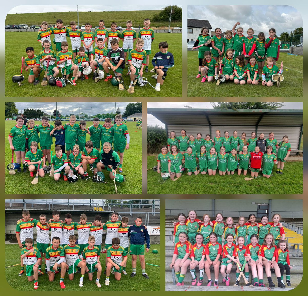 Well done to our U11, U12 &amp; U13 boys and our U8, U10, U12 &amp; U14 Camogie teams. Busy week.  ❤️ 💚 💛