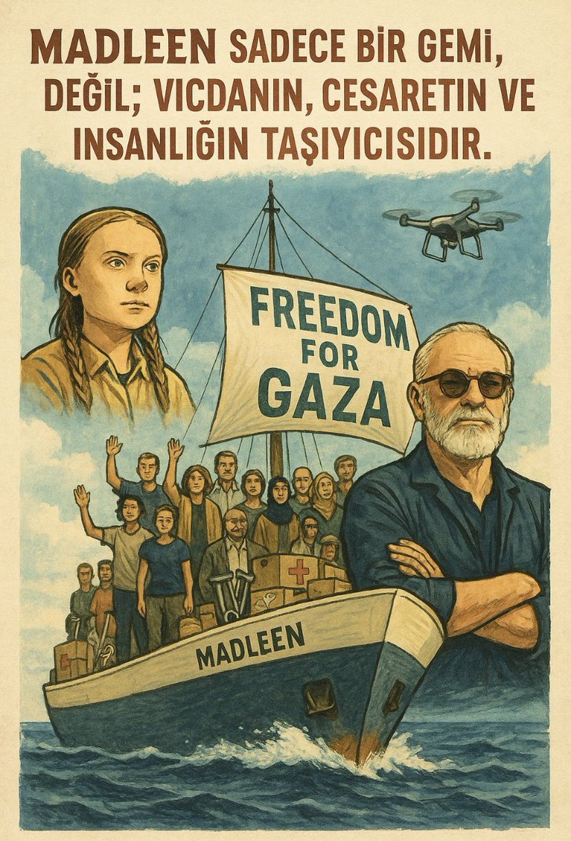 Bir karınca Firavun’a, bir sivrisinek Nemrud’a musallat olduğu gibi; bir yelkenli’de Gazze’de 610 gündür soykırım yapan İsrail’e musallat olacaktır 

Gazze’deki katliamı, ablukayı durdurmak için Gazze’ye varmak üzere yelkenler fora diyen Madleen yelkenli gemisi insanlığın